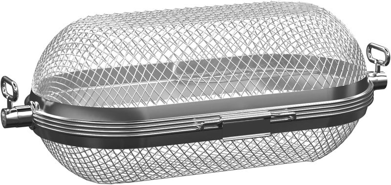 MixRBBQ Rotisserie Basket Grill Accessories, Stainless Steel Rotisserie Baskets for Napoleon Outdoor Grill, Universal Fits for Kabobs French Fries Veggies Fits - Image 1